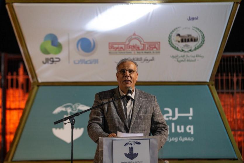 خلال حفل إضاءة فانوس رمضان