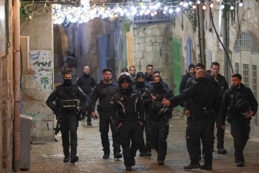 استنفار قوات الاحتلال قرب المسجد الأقصى