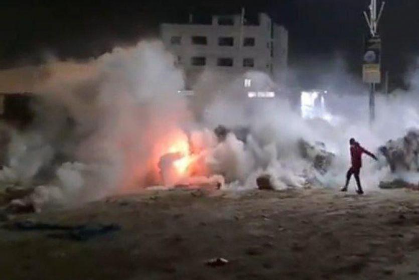 من مواجهات بلدة بيتا الليلة