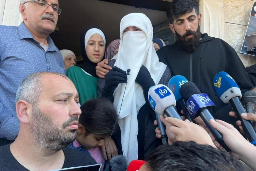 زوجة الشهيد خضر عدنان