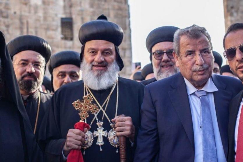  خوري يشارك بالاستقبال الرسمي لبطريرك أنطاكيا وسائر المشرق للسريان الأرثوذكس في زيارته التاريخية للأراضي المقدسة