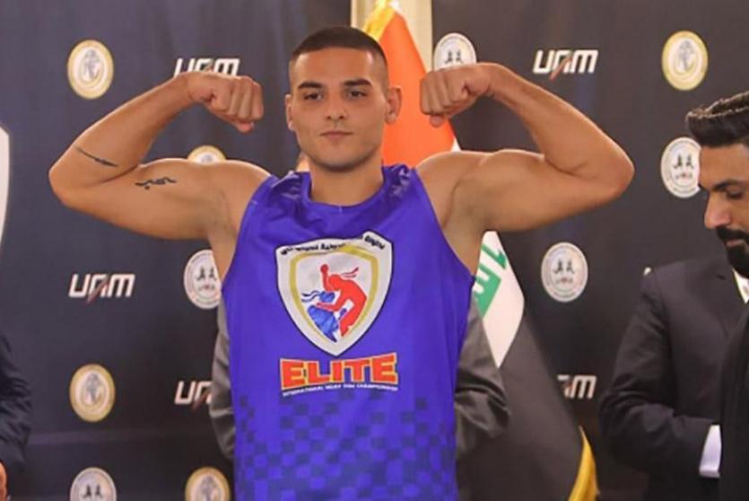 لاعب منتخب فلسطين للمواي تاي أحمد هلال