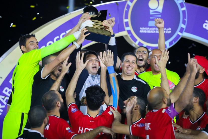 مصر تتوّج ببطولة كأس العرب لكرة القدم الشاطئية