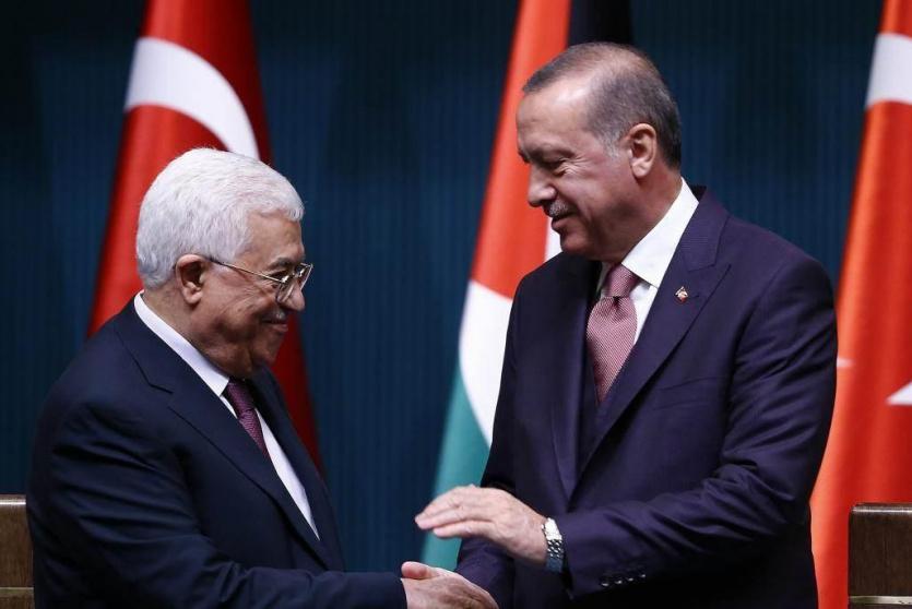 الرئيسان اردوغان وعباس