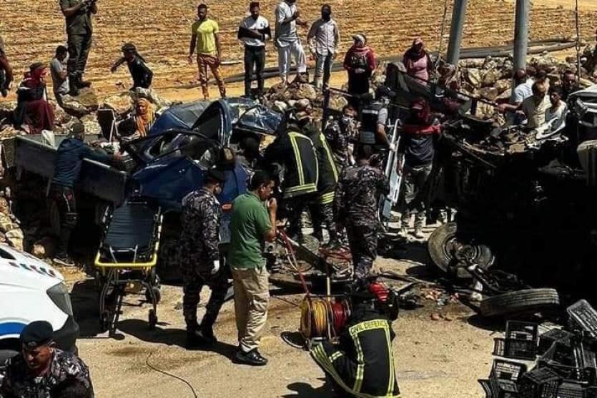 من موقع الحادثة 