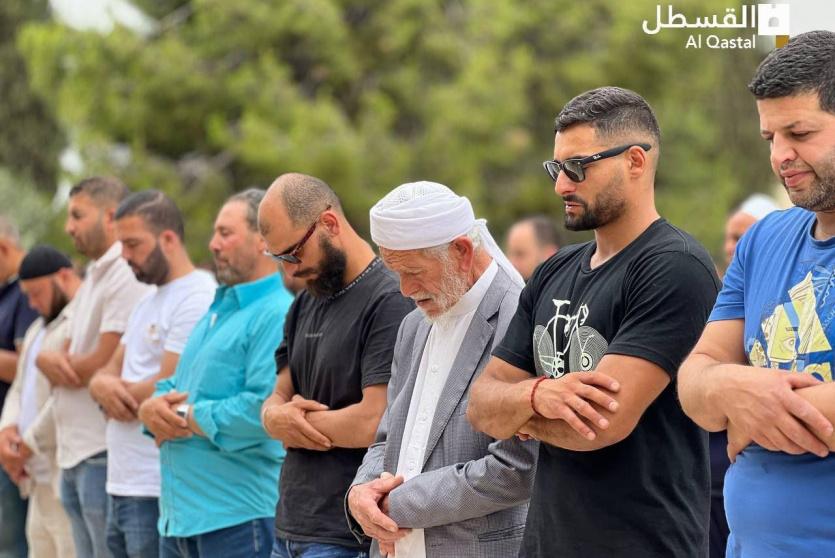 جانب من صلاة الجمعة اليوم في المسجد الأقصى