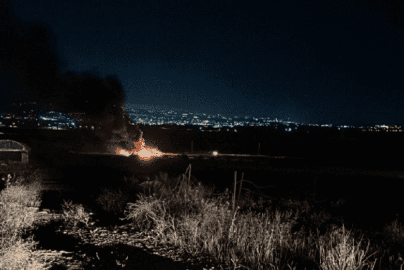 قصف مركبة بالقرب من جنين