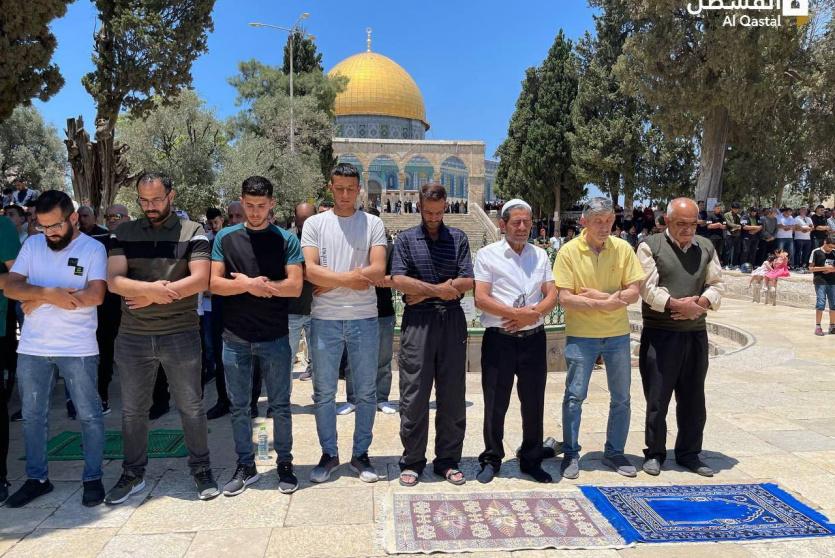 من صلاة الجمعة اليوم في المسجد الأقصى
