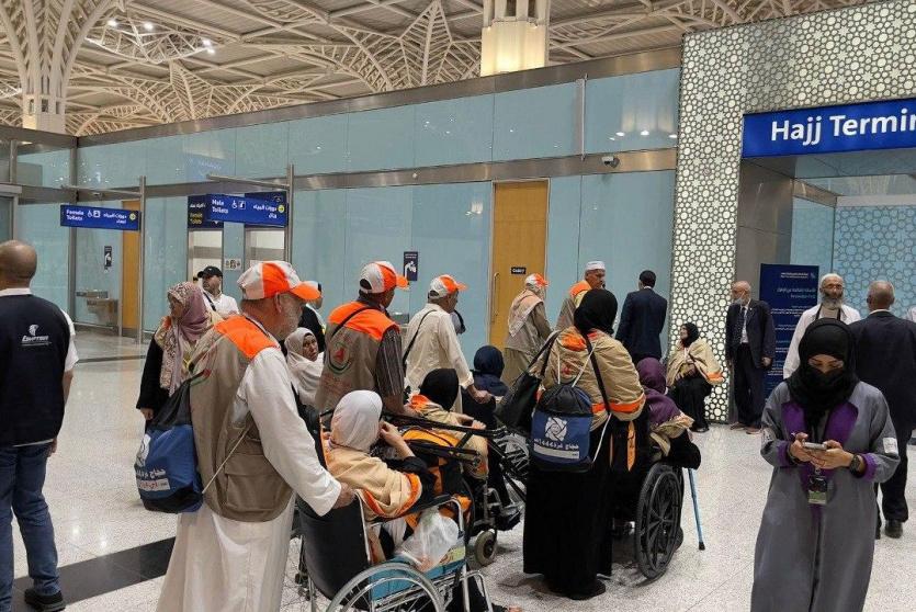 أول فوج من حجاج قطاع غزة يغادر السعودية