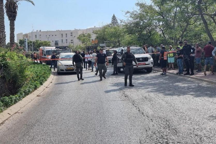 من مكان إطلاق النار على الشاب