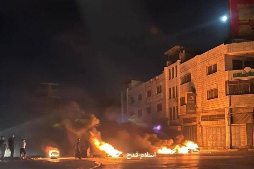 مواجهات في المنطقة الشرقية لنابلس