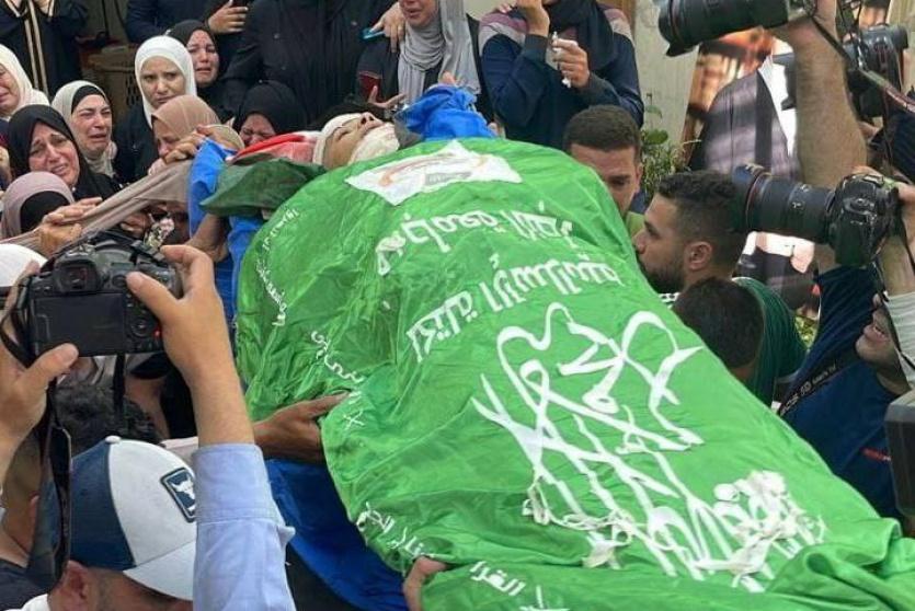 تشييع جثمان الشهيد محمود أبو سعن في طولكرم