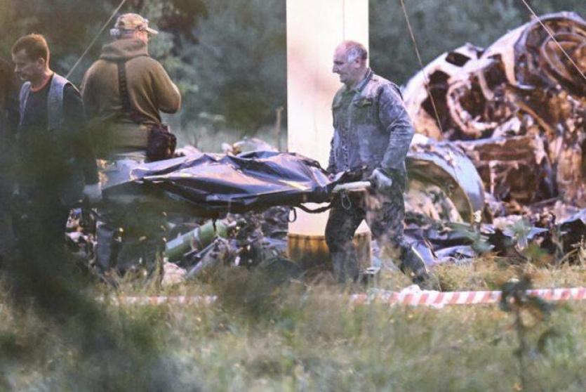 صورة رادارية من موقع تحطم طائرة يفغيني بريغوجين