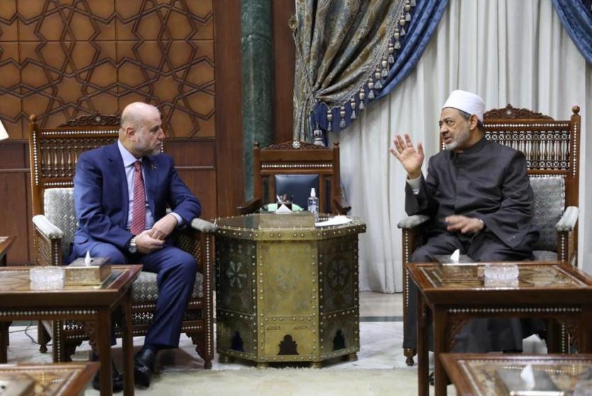 الهباش وشيخ الأزهر 