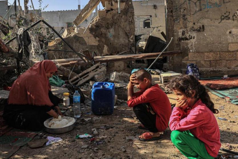 نازحون في قطاع غزة - ارشيفية