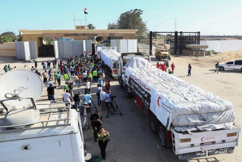 مساعدات تدخل غزة - ارشيفية