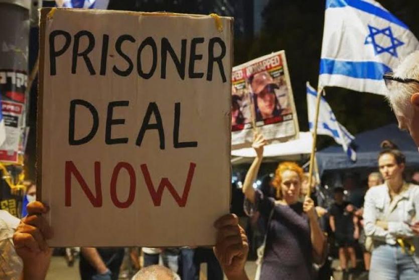 تظاهرات في اسرائيل دعما لصفقة تبادل 