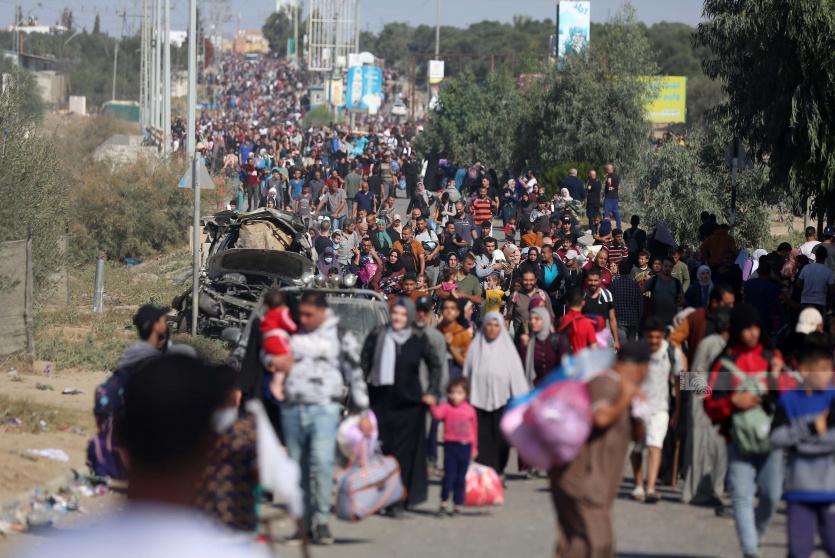 نازحون في غزة - ارشيفية