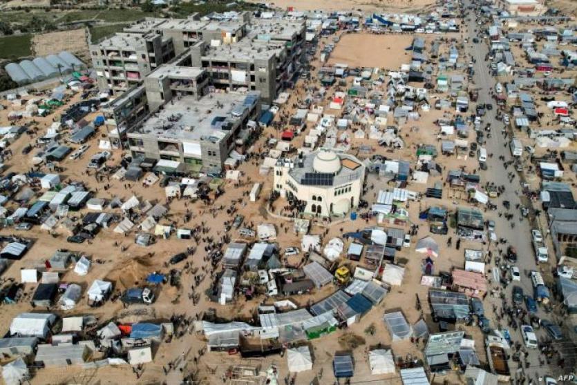 مدينة رفح مكتظة بالمواطنين