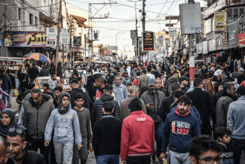 مدينة رفح مكتظة بالمواطنين