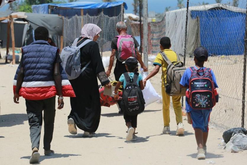 نزوح للمواطنين في غزة 