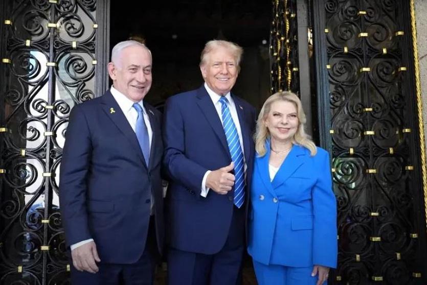 ترامب استقبل نتنياهو وزوجته مؤخرا