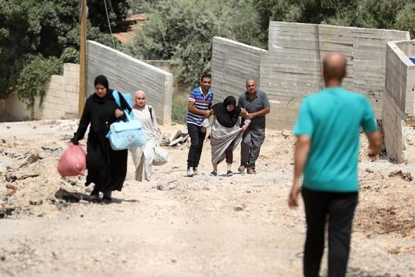 نزوح مواطنين قسرا في جنين - ارشيف