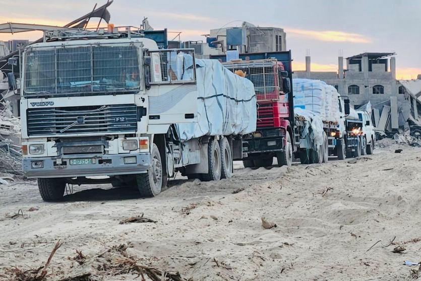 المساعدات الإنسانية لغزة - ارشيف