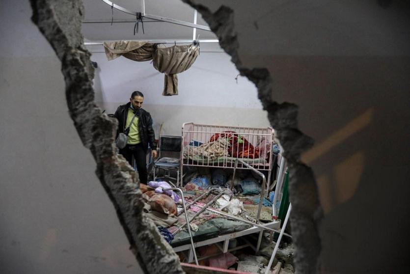 مستشفى في غزة دمره الاحتلال 