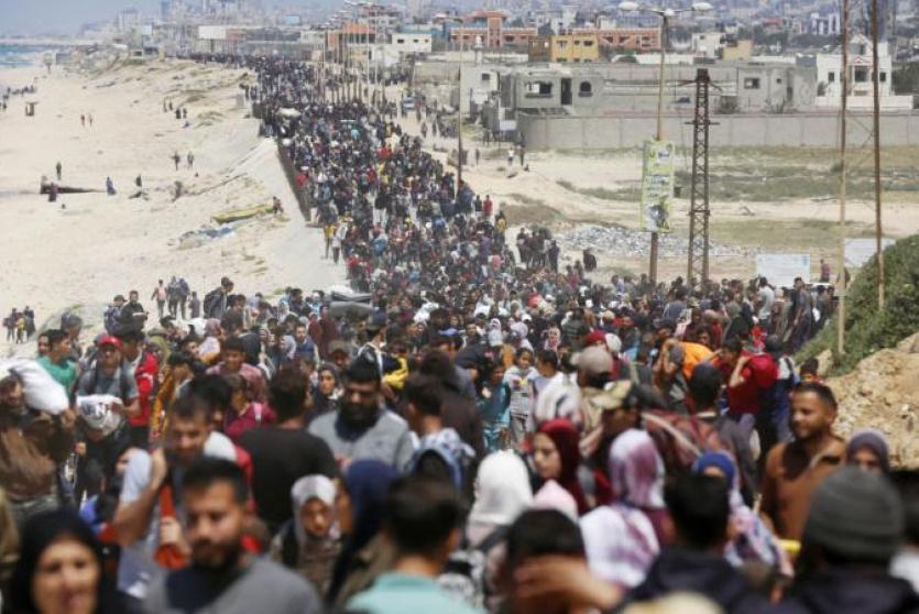 نازحون في غزة - ارشيفية