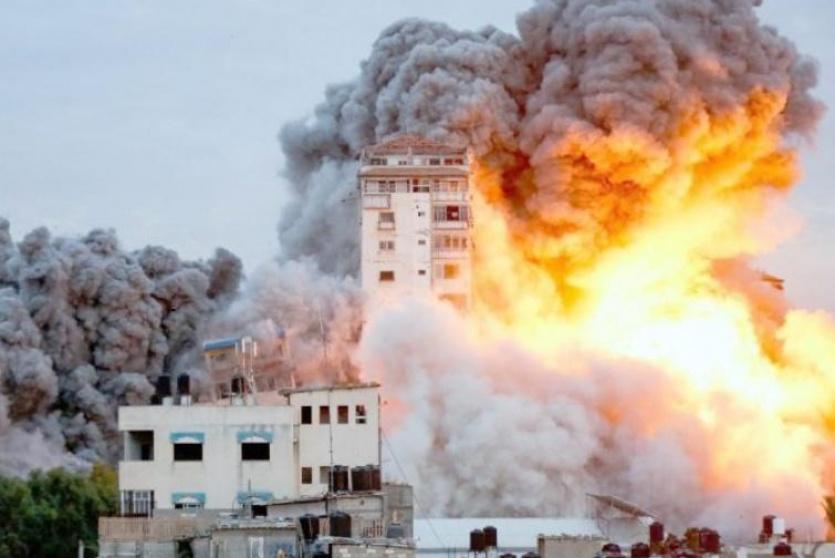 قصف غزة -ارشيف-