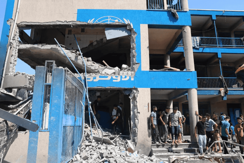منشأة للأونروا دمرها الاحتلال خلال حرب الإبادة الجماعية على غزة