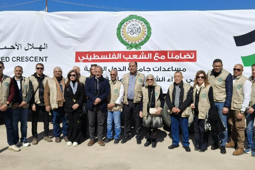 الجامعة العربية تطلق قافلة مساعدات لدعم ومساندة أهالي غزة