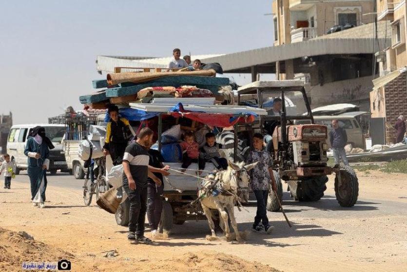 نزوح مواطنين في غزة - ارشيفية