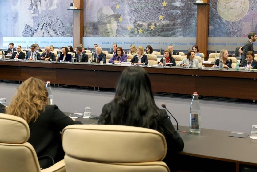 جانب من اجتماع الحوار الأوروبي الفلسطيني السياسي عالي المستوى في لوكسمبورغ