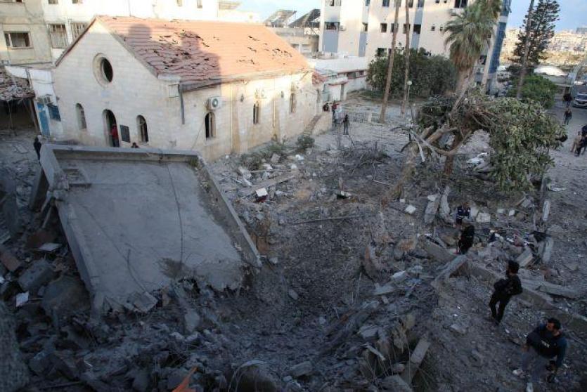 غزة - قصف مستشفى المعمداني 