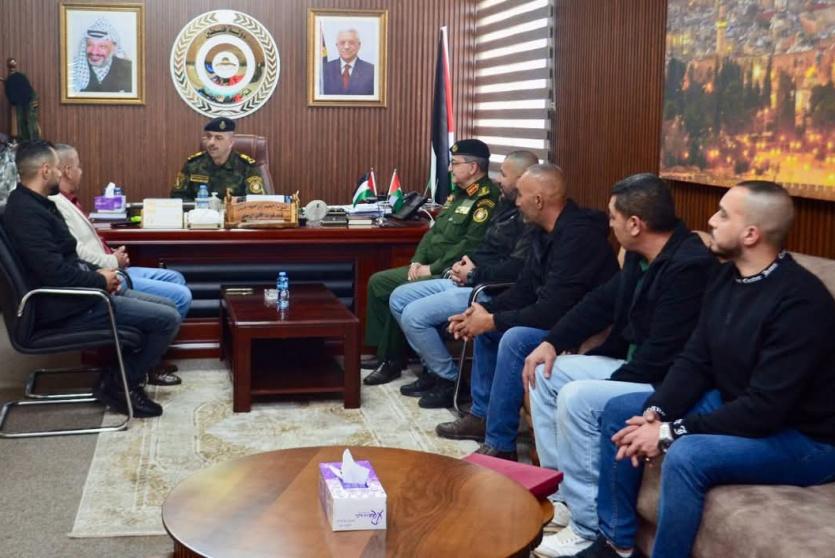 قائد قوات الأمن الوطني يستقبل أعضاء لجنة السلم الأهلي – بيت لحم في رام الله