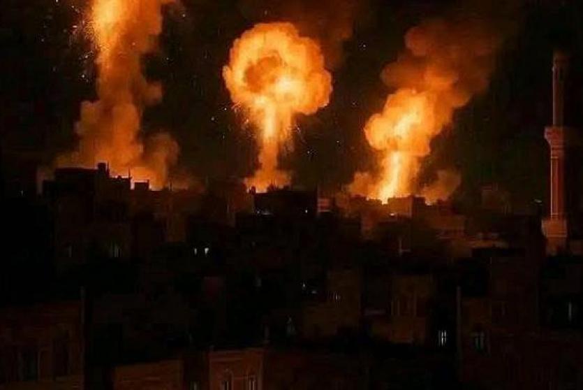 قصف غزة -ارشيف-