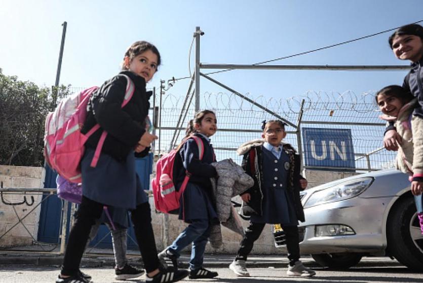 طلبة مدارس في فلسطين - ارشيف