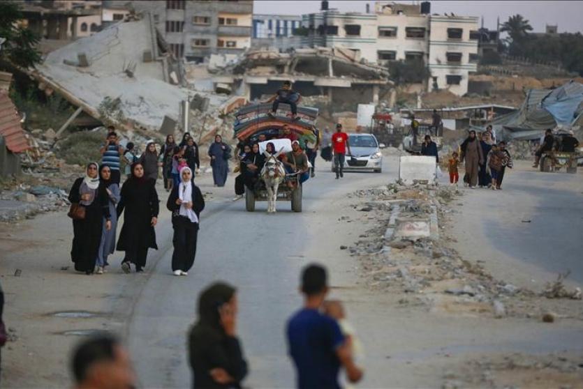 نازحون في غزة - ارشيفية