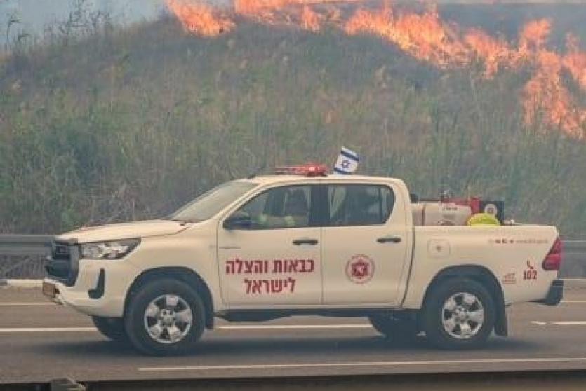 حرائق جبال القدس