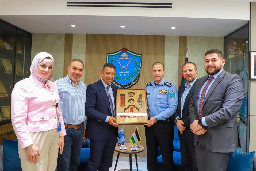 النبالي والفارس للعقارات تبحث سُبل التعاون مع جهاز الشرطة