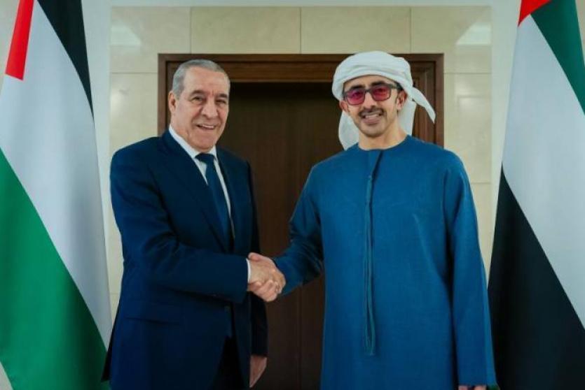 الشيخ يلتقي وزير خارجية الإمارات