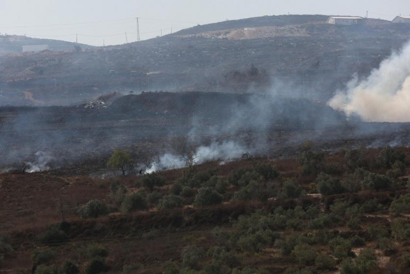 حريق ناجم عن عدوان للمستوطنين