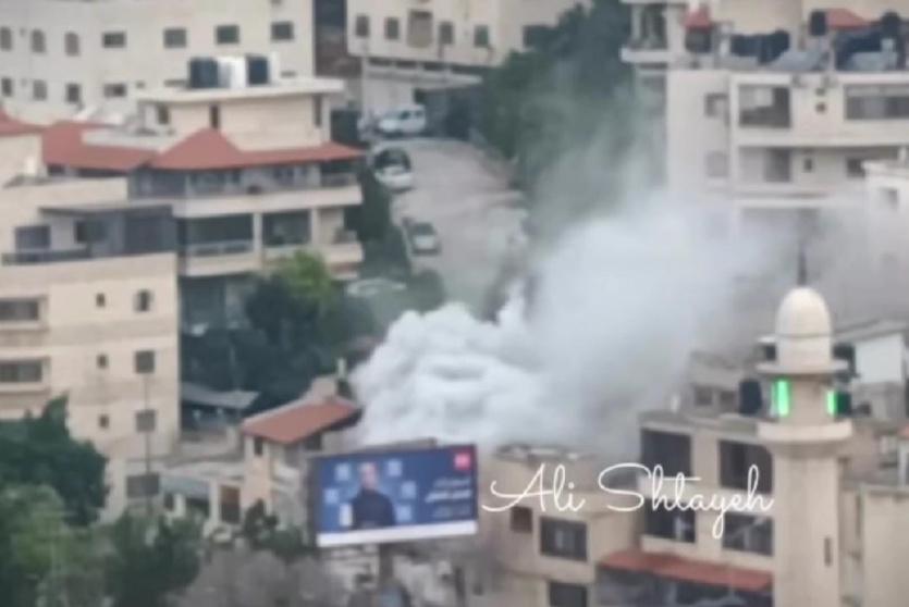 لحظة تفجير المنزل 