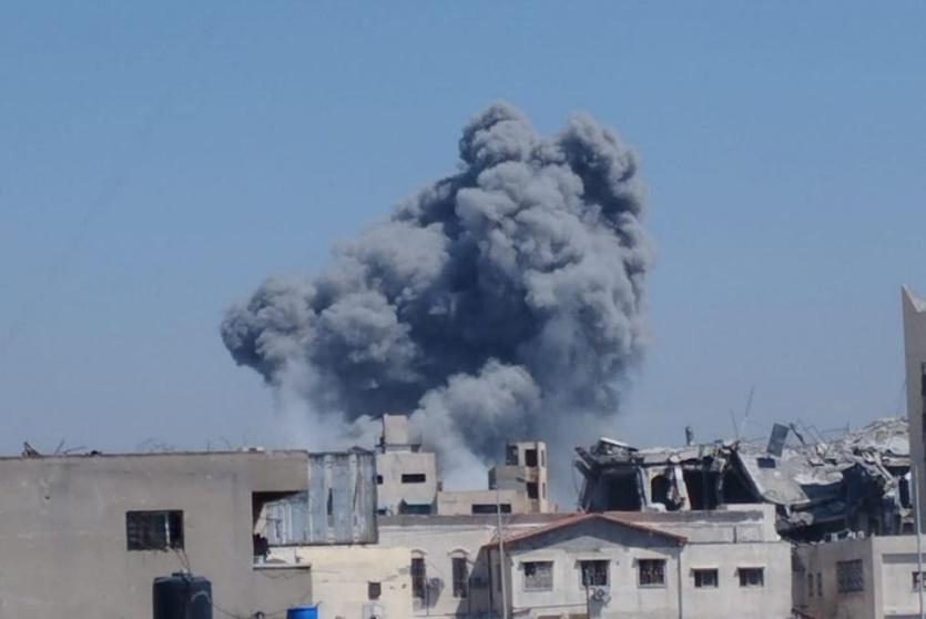 قصف غزة -ارشيف-