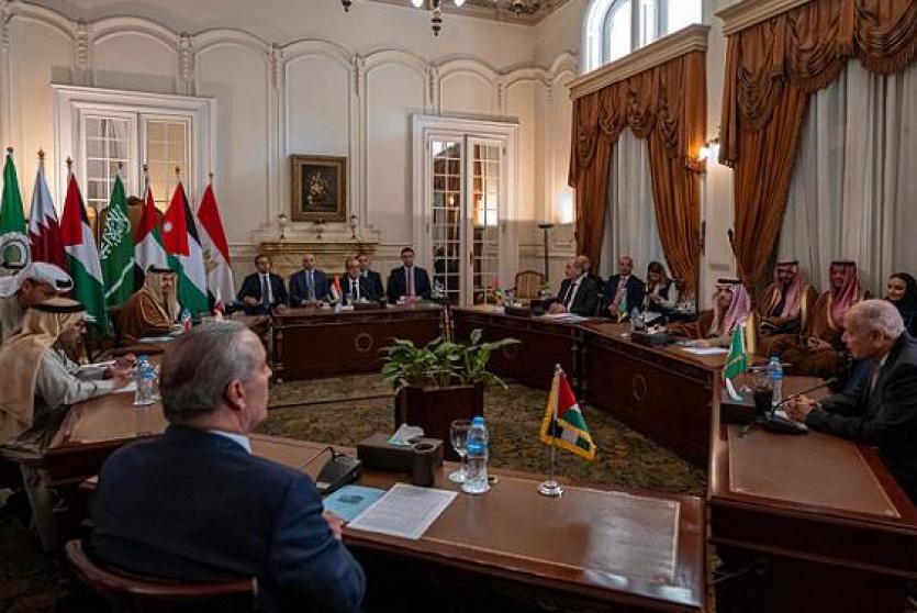 لقاء سابق بين وزراء الخارجية العرب