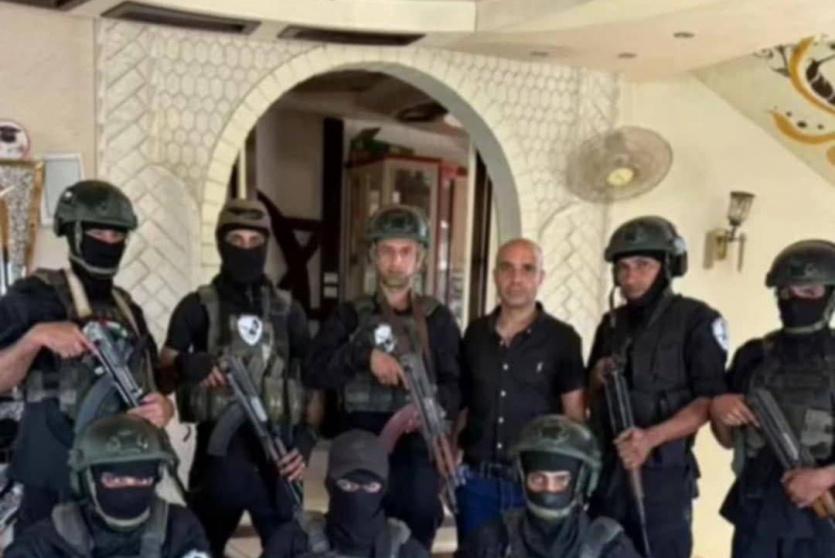 صورة نشرها الإعلام العبري للميليشيا المسلحة