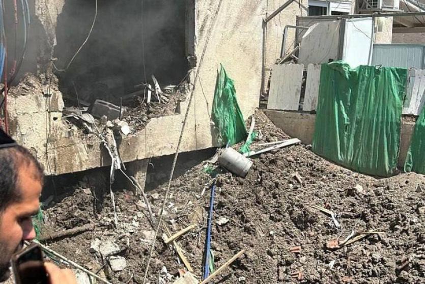 من مكان انفجار المسيّرة في بيسان