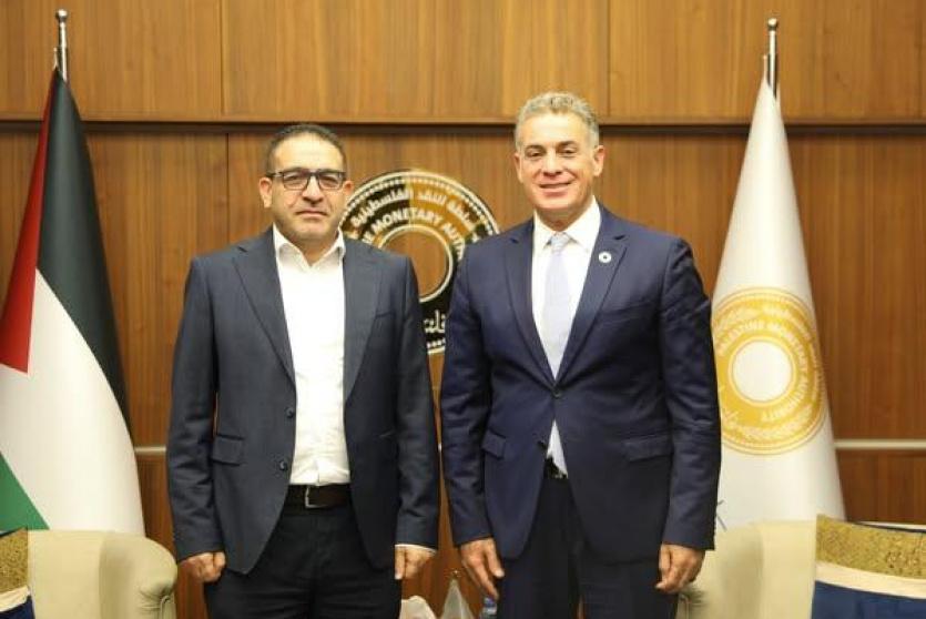 من لقاء محافظ سلطة النقد ومدير عام الهيئة المستقلة 